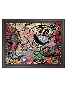 Cuadro decorativo Graffiti de Mario caricatura de The Pop Art Factory técnica mixta Cuadros Jr