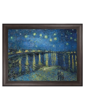 Cuadro decorativo Noche estrellada sobre el Ródano (1888) de Vincent van Gogh técnica mixta Cuadros Jr