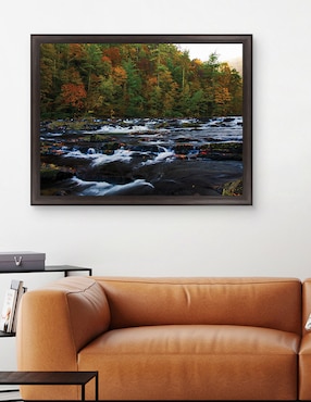 Cuadro decorativo Otoño en el río Tellico de Andy Crawford técnica mixta Cuadros Jr