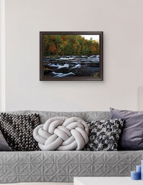 Cuadro decorativo Otoño en el río Tellico de Andy Crawford técnica mixta Cuadros Jr
