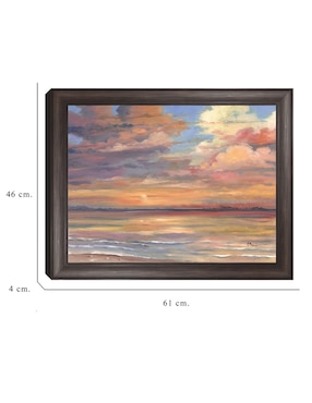 Cuadro decorativo Atardecer en Isla Coral de Paul Brent técnica mixta Cuadros Jr