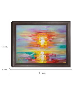 Cuadro decorativo Amanecer abstracto de Osnat Tzadok técnica mixta Cuadros Jr
