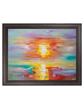 Cuadro decorativo Amanecer abstracto de Osnat Tzadok técnica mixta Cuadros Jr