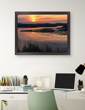 Cuadro decorativo Amanecer en Big Bend Florida de Andy Crawford técnica mixta Cuadros Jr