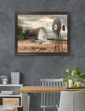 Cuadro decorativo Granja de la bahía Henderson de Lori Deiter técnica mixta Cuadros Jr
