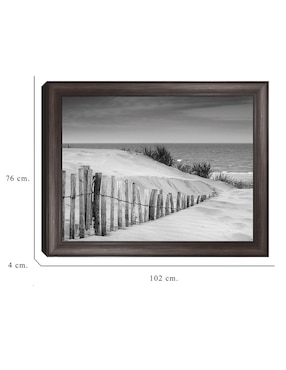 Cuadro decorativo Dunas en blanco y negro suave de DP Gallery técnica mixta Cuadros Jr