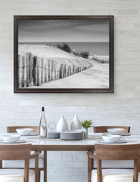 Cuadro decorativo Dunas en blanco y negro suave de DP Gallery técnica mixta Cuadros Jr