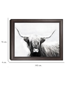 Cuadro decorativo Longhorn de las tierras altas de Danita Delimont técnica mixta Cuadros Jr