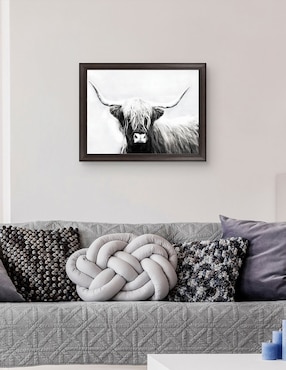 Cuadro decorativo Longhorn de las tierras altas de Danita Delimont técnica mixta Cuadros Jr