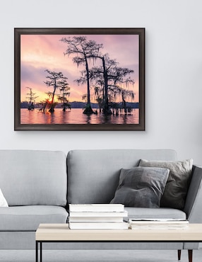 Cuadro decorativo Amanecer sobre el lago Palourde de Andy Crawford técnica mixta Cuadros Jr