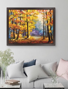 Cuadro decorativo Sendero de río en colores otoñales de DP Gallery técnica mixta Cuadros Jr