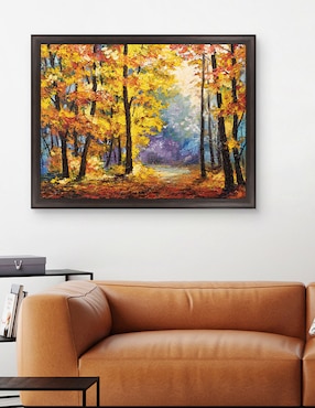 Cuadro decorativo Sendero de río en colores otoñales de DP Gallery técnica mixta Cuadros Jr