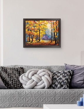 Cuadro decorativo Sendero de río en colores otoñales de DP Gallery técnica mixta Cuadros Jr