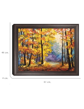 Cuadro decorativo Sendero de río en colores otoñales de DP Gallery técnica mixta Cuadros Jr