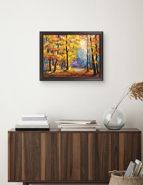 Cuadro decorativo Sendero de río en colores otoñales de DP Gallery técnica mixta Cuadros Jr