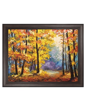Cuadro decorativo Sendero de río en colores otoñales de DP Gallery técnica mixta Cuadros Jr