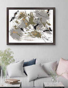Cuadro decorativo Negro y dorado 1 de Dan Houston técnica mixta Cuadros Jr