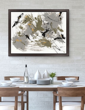 Cuadro decorativo Negro y dorado 1 de Dan Houston técnica mixta Cuadros Jr