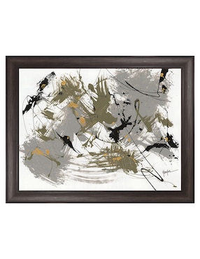 Cuadro decorativo Negro y dorado 1 de Dan Houston técnica mixta Cuadros Jr