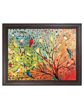 Cuadro decorativo 27 aves de Jennifer Lommers técnica mixta Cuadros Jr