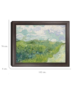 Cuadro decorativo Campos de trigo verde, Auvers (1890) de Vincent van Gogh técnica mixta Cuadros Jr