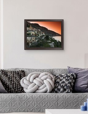 Cuadro decorativo Pueblo en la ladera de Campania de Panoramic Images técnica mixta Cuadros Jr