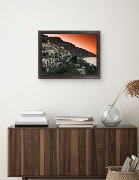Cuadro decorativo Pueblo en la ladera de Campania de Panoramic Images técnica mixta Cuadros Jr