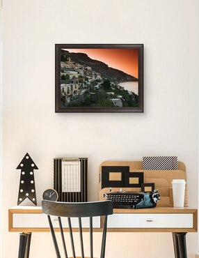 Cuadro decorativo Pueblo en la ladera de Campania de Panoramic Images técnica mixta Cuadros Jr