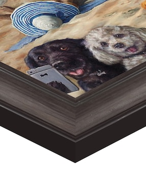 Cuadro decorativo Playa de perros de Lucia Heffernan técnica mixta Cuadros Jr