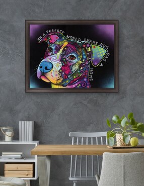 Cuadro decorativo En un mundo perfecto de Dean Russo técnica mixta Cuadros Jr