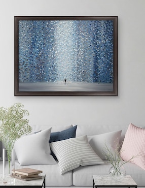 Cuadro decorativo Lluvia azul de Ekaterina Ermilkina técnica mixta Cuadros Jr