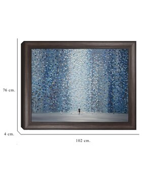 Cuadro decorativo Lluvia azul de Ekaterina Ermilkina técnica mixta Cuadros Jr