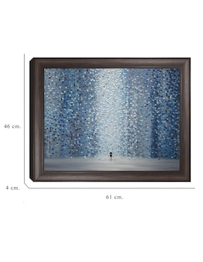 Cuadro decorativo Lluvia azul de Ekaterina Ermilkina técnica mixta Cuadros Jr
