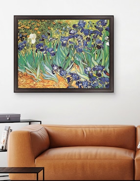 Cuadro decorativo Van Gogh – Jardín de iris de Portfolio Arts Group técnica mixta Cuadros Jr