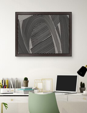 Cuadro decorativo Tejido gris I de Mike Schick técnica mixta Cuadros Jr