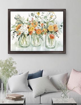 Cuadro decorativo Tres bellezas de Carol Robinson técnica mixta Cuadros Jr