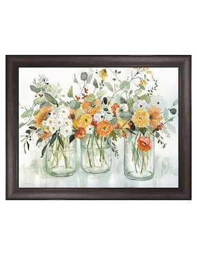 Cuadro decorativo Tres bellezas de Carol Robinson técnica mixta Cuadros Jr