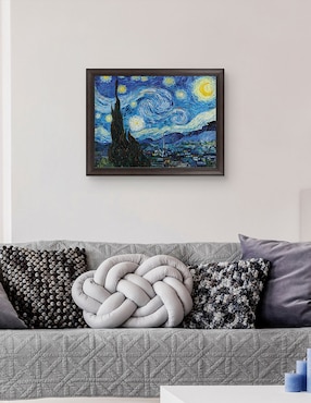Cuadro decorativo La noche estrellada (1889 de Vincent Van Gogh técnica mixta Cuadros Jr