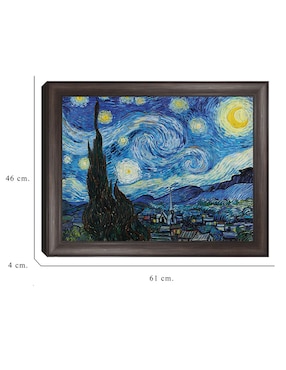 Cuadro decorativo La noche estrellada (1889 de Vincent Van Gogh técnica mixta Cuadros Jr
