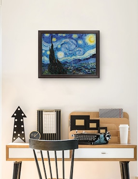 Cuadro decorativo La noche estrellada (1889 de Vincent Van Gogh técnica mixta Cuadros Jr