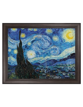 Cuadro decorativo La noche estrellada (1889 de Vincent Van Gogh técnica mixta Cuadros Jr