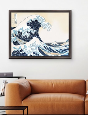 Cuadro decorativo Hokusai – La gran ola de Portfolio Arts Group técnica mixta Cuadros Jr