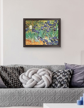 Cuadro decorativo Van Gogh – Jardín de iris de Portfolio Arts Group técnica mixta Cuadros Jr