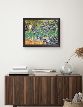 Cuadro decorativo Van Gogh – Jardín de iris de Portfolio Arts Group técnica mixta Cuadros Jr