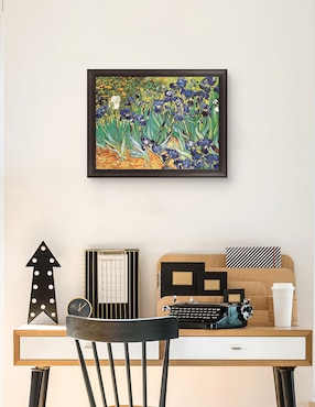 Cuadro decorativo Van Gogh – Jardín de iris de Portfolio Arts Group técnica mixta Cuadros Jr