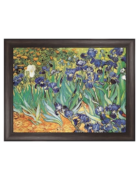 Cuadro decorativo Van Gogh – Jardín de iris de Portfolio Arts Group técnica mixta Cuadros Jr