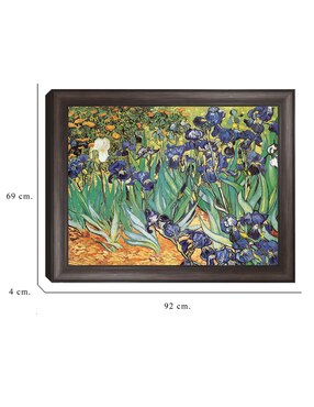 Cuadro decorativo Van Gogh – Jardín de iris de Portfolio Arts Group técnica mixta Cuadros Jr