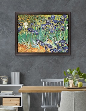 Cuadro decorativo Van Gogh – Jardín de iris de Portfolio Arts Group técnica mixta Cuadros Jr