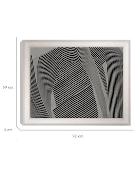 Cuadro decorativo Tejido gris I de Mike Schick técnica mixta Cuadros Jr