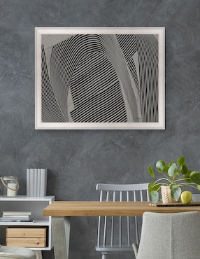 Cuadro decorativo Tejido gris I de Mike Schick técnica mixta Cuadros Jr